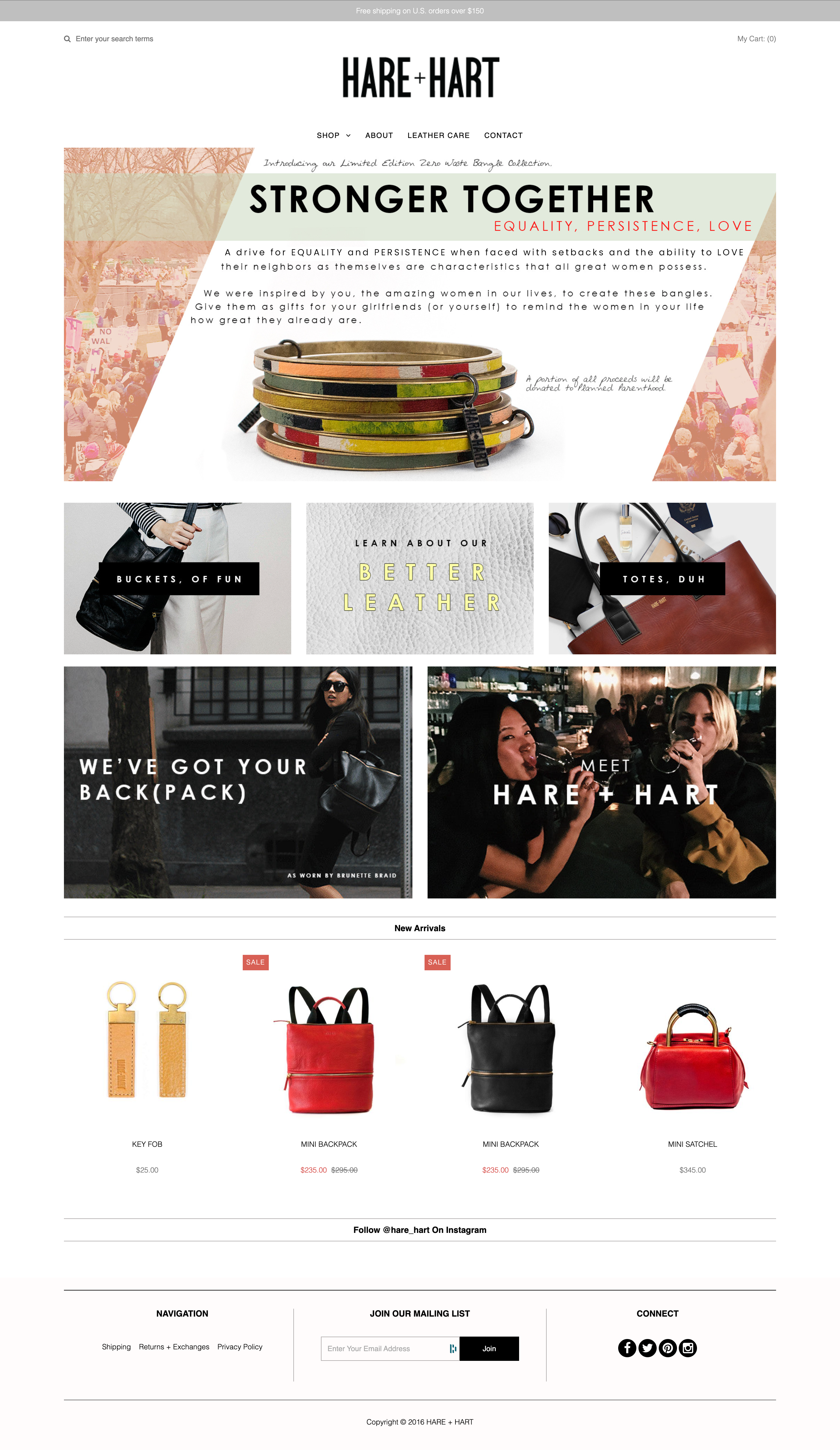 Hare+Hart Homepage